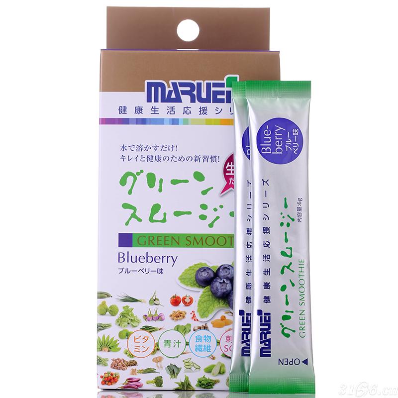 日本丸荣青汁酵素果昔蓝莓味招商
