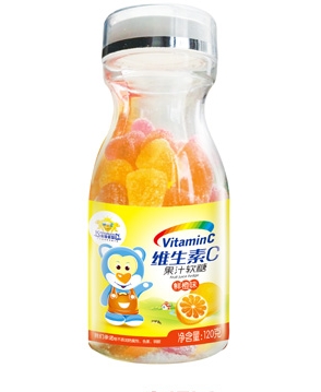 金盾爱婴维生素C果汁鲜橙味软糖