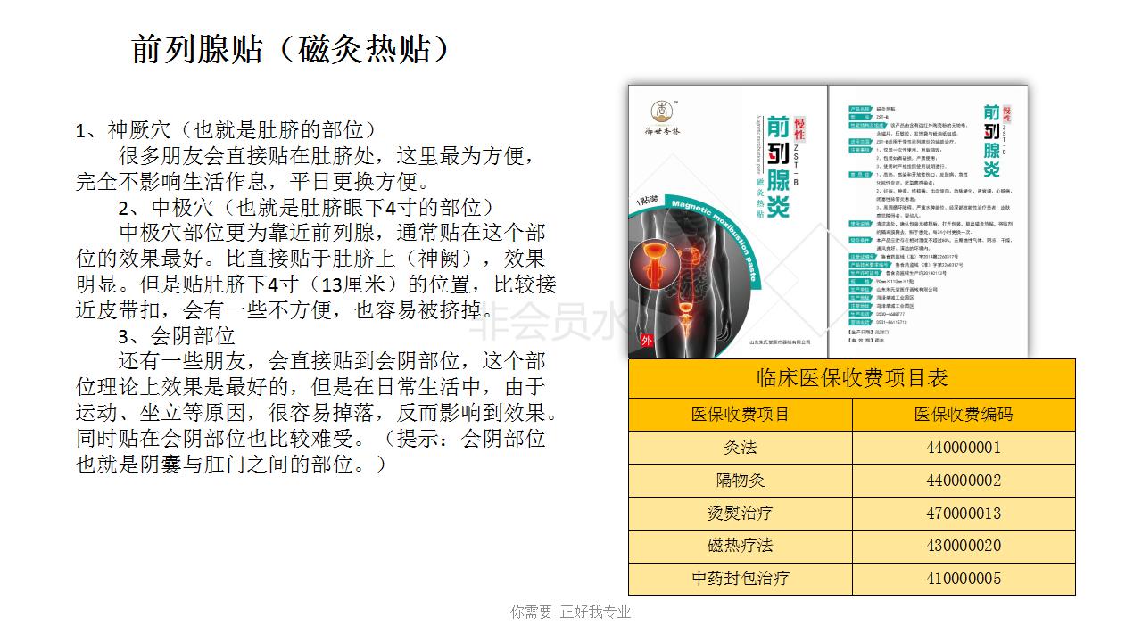 朱氏堂御世杏林磁灸熱前列腺貼熱敷貼